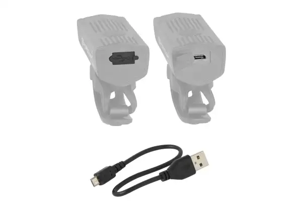 Force Dot przednie światło USB czarna