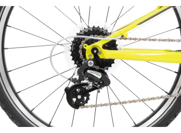 Rock Machine Thunder 24 Gloss Radioactive Yellow/Black/Dark Grey rower dziecięcy