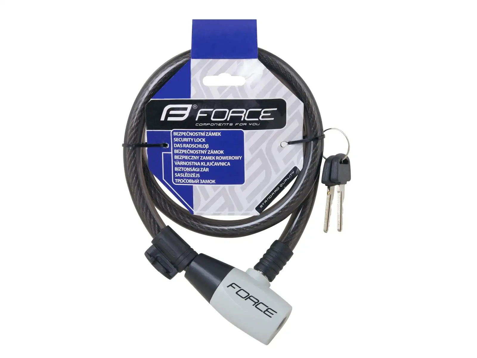 Force zamek spirala 80 cm/12 mm z uchwytem