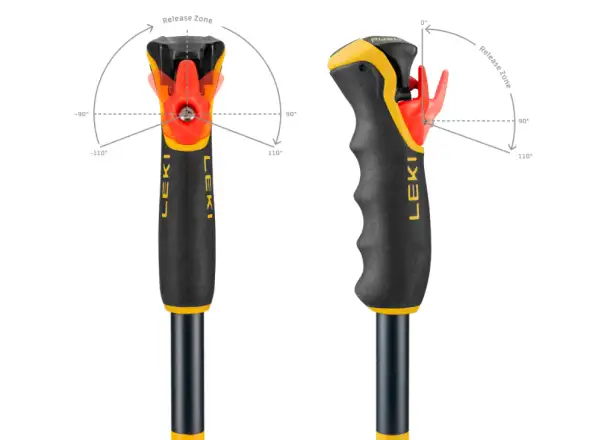 Leki Spitfire Vario 3D narciarskie kijki Denimblue/Aegeanblue/Mustardyellow