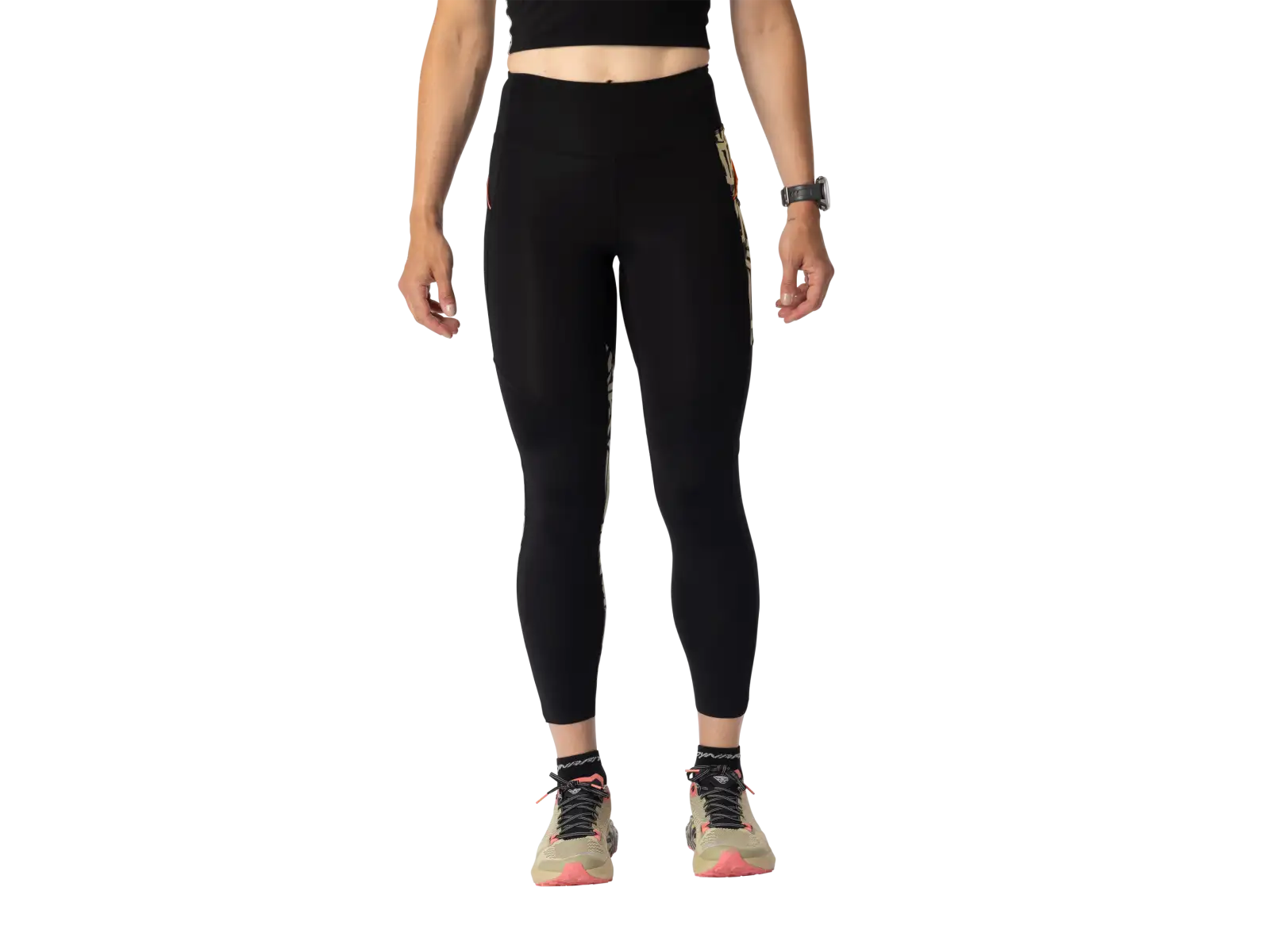 Dynafit Trail 7/8 damskie legginsy do biegania Black Out/Overcast