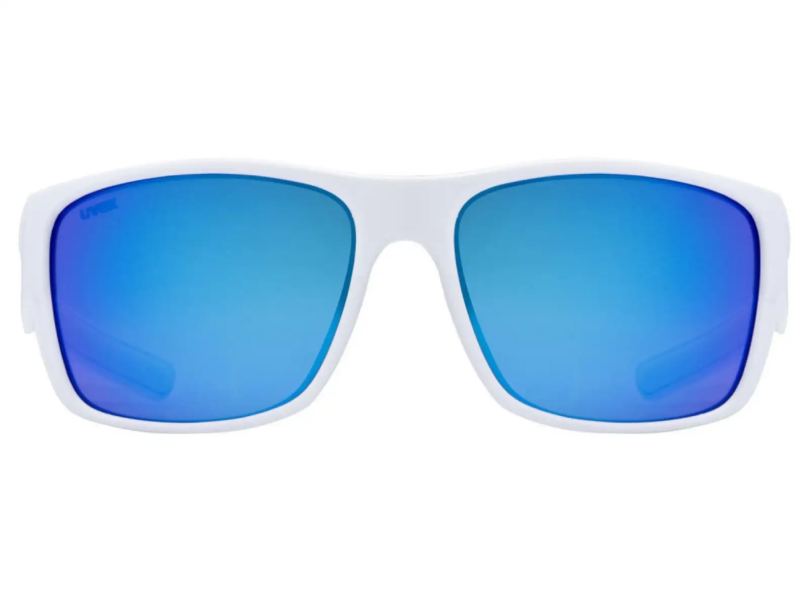 Uvex ESNTL Urban okulary White Matt/Mirror Blue