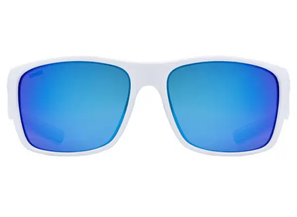Uvex ESNTL Urban okulary White Matt/Mirror Blue