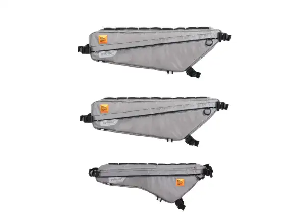 Woho X-Touring torba do ramy 4,7 l Honeycomb Iron szara roz. L