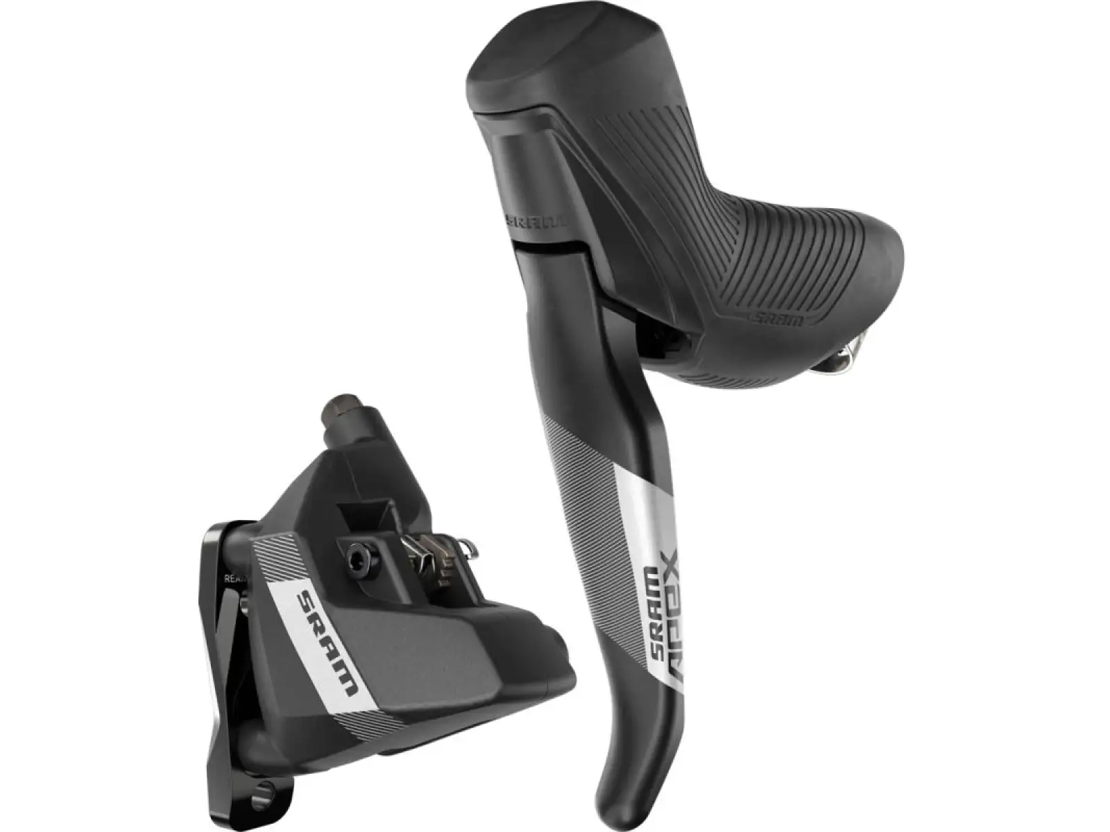 Sram Apex D1 lewa dźwignia hamulca i zacisk Flat Mount, przewód 1300 mm