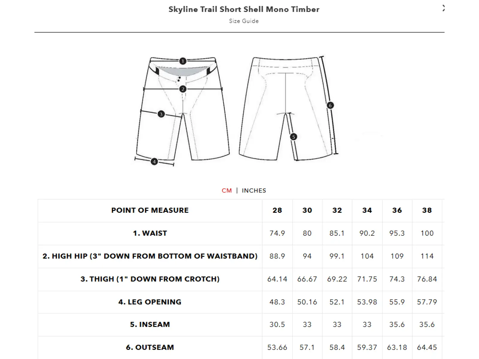 Troy Lee Designs Skyline Trail Short Mono męskie krótkie spodenki Timber