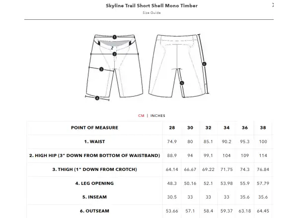 Troy Lee Designs Skyline Trail Short Mono męskie krótkie spodenki Timber