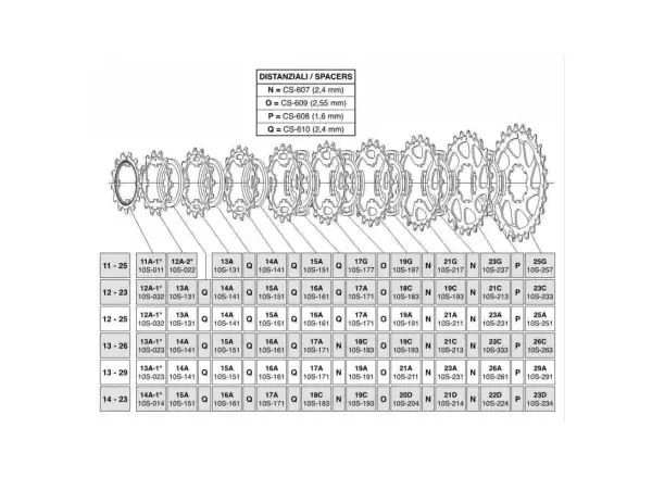 Campagnolo zębatka 16 zębów do kasety 10sp