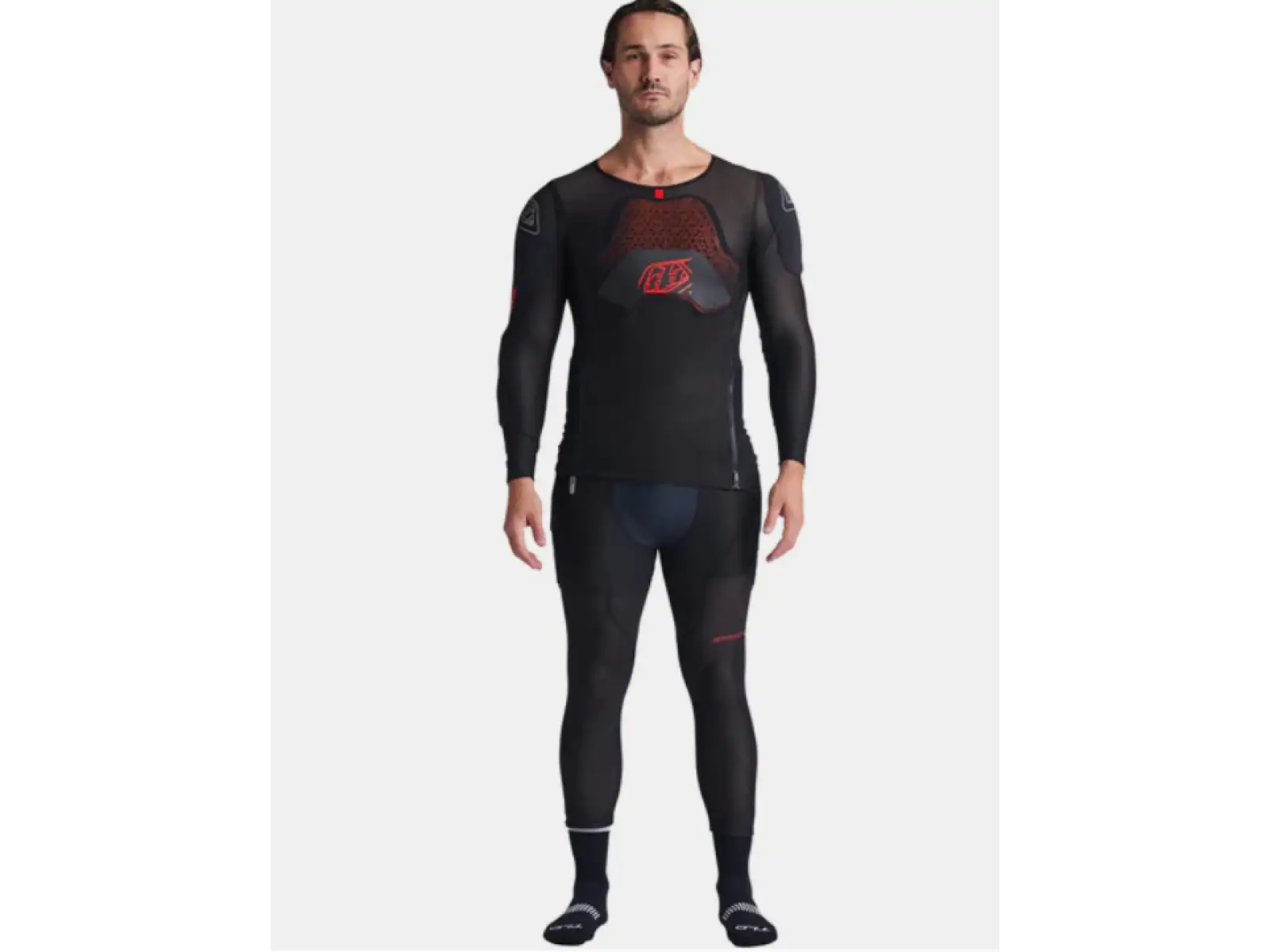 Troy Lee Designs Stage Ghost D3O Solid ochranna kamizelka z długim rękawem Black