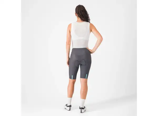 Castelli Prima 2 damskie spodenki z wkładką Dark Gray/Pool Blue