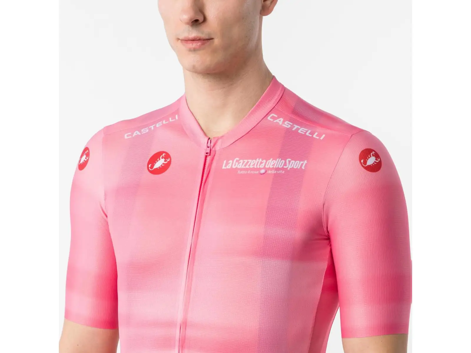 Castelli Giro109 Competizione 4 męska koszulka kolarska krótki rękaw Rosa Giro