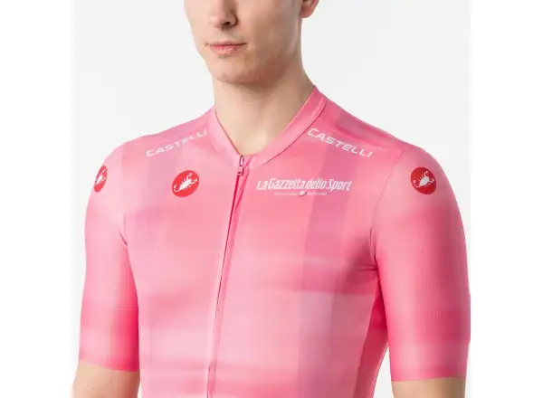 Castelli Giro109 Competizione 4 męska koszulka kolarska krótki rękaw Rosa Giro