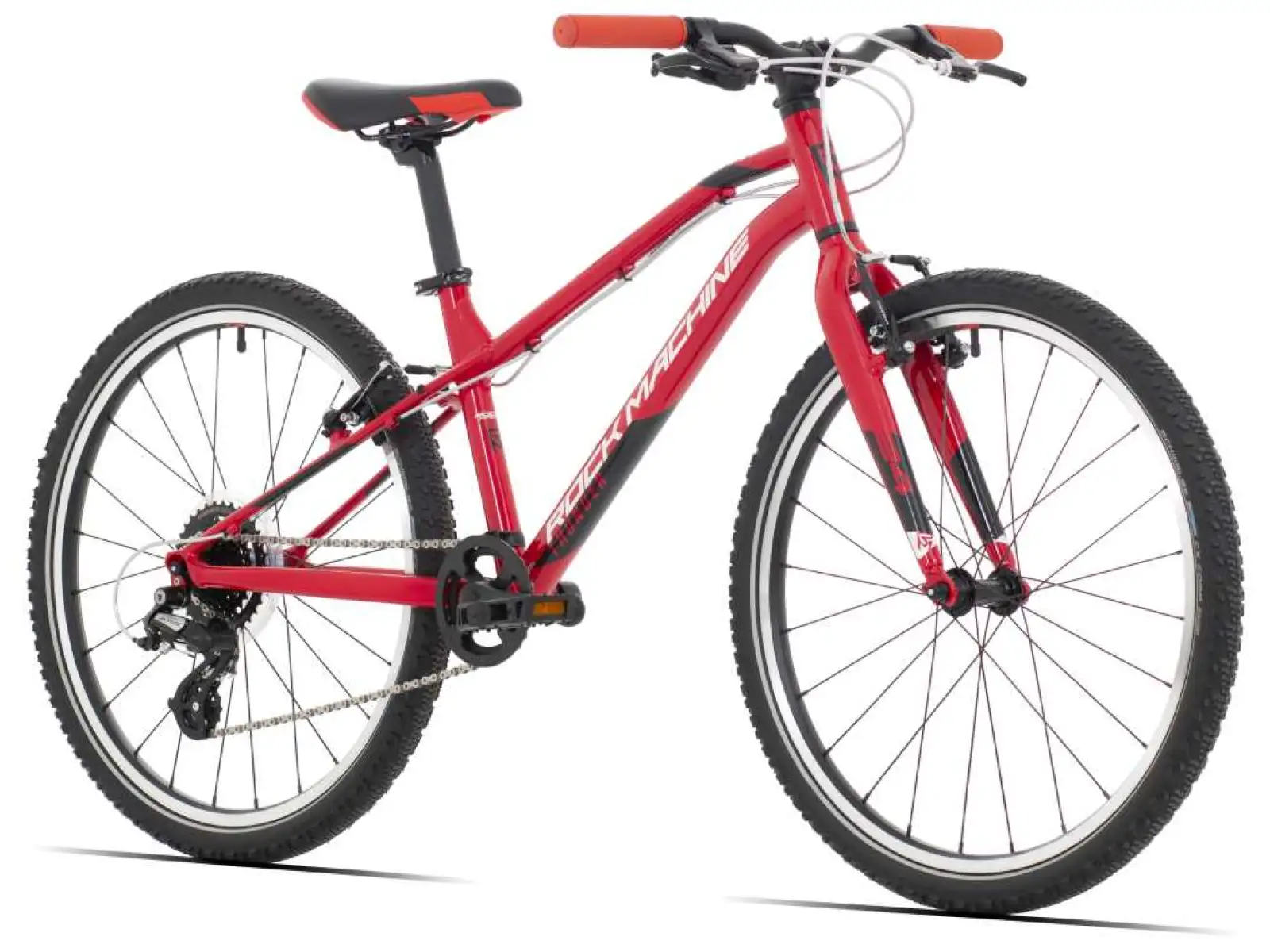 Rock Machine Thunder 24 rower dziecięcy Gloss Red/White/Black