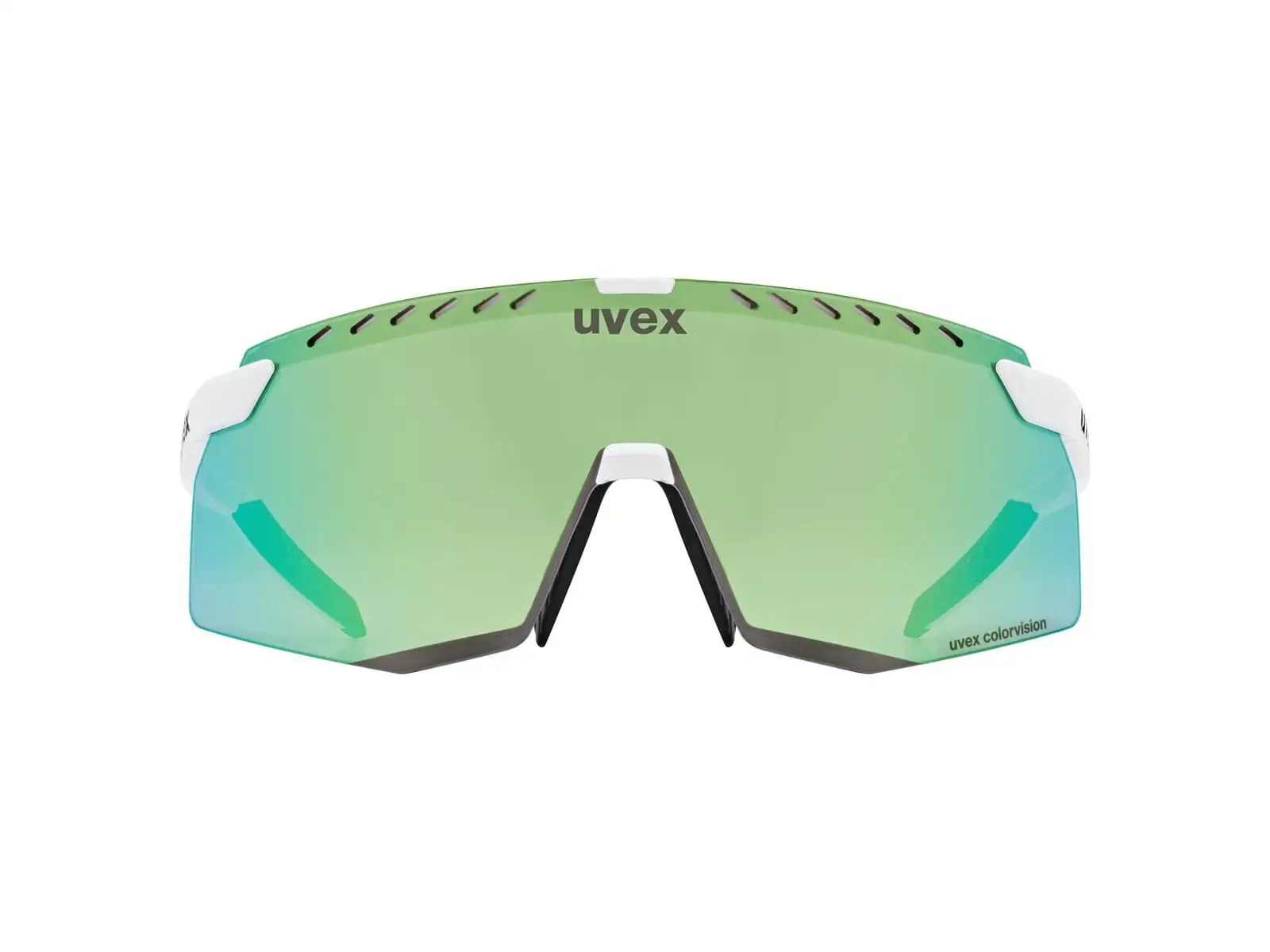 Uvex Pace Stage Colorvision okulary White Matt/Mirror Green