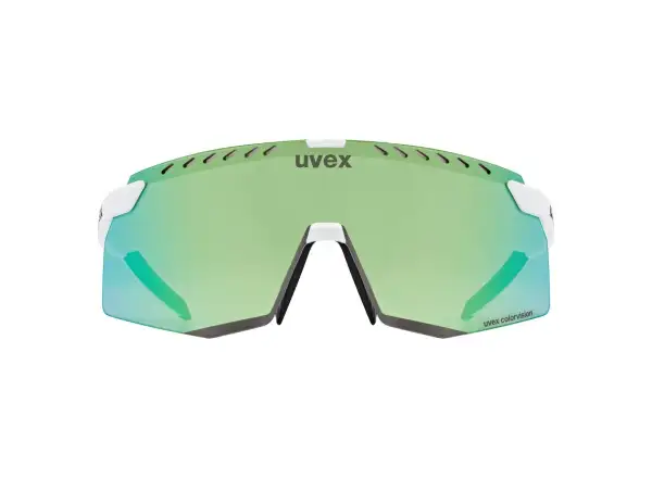 Uvex Pace Stage Colorvision okulary White Matt/Mirror Green