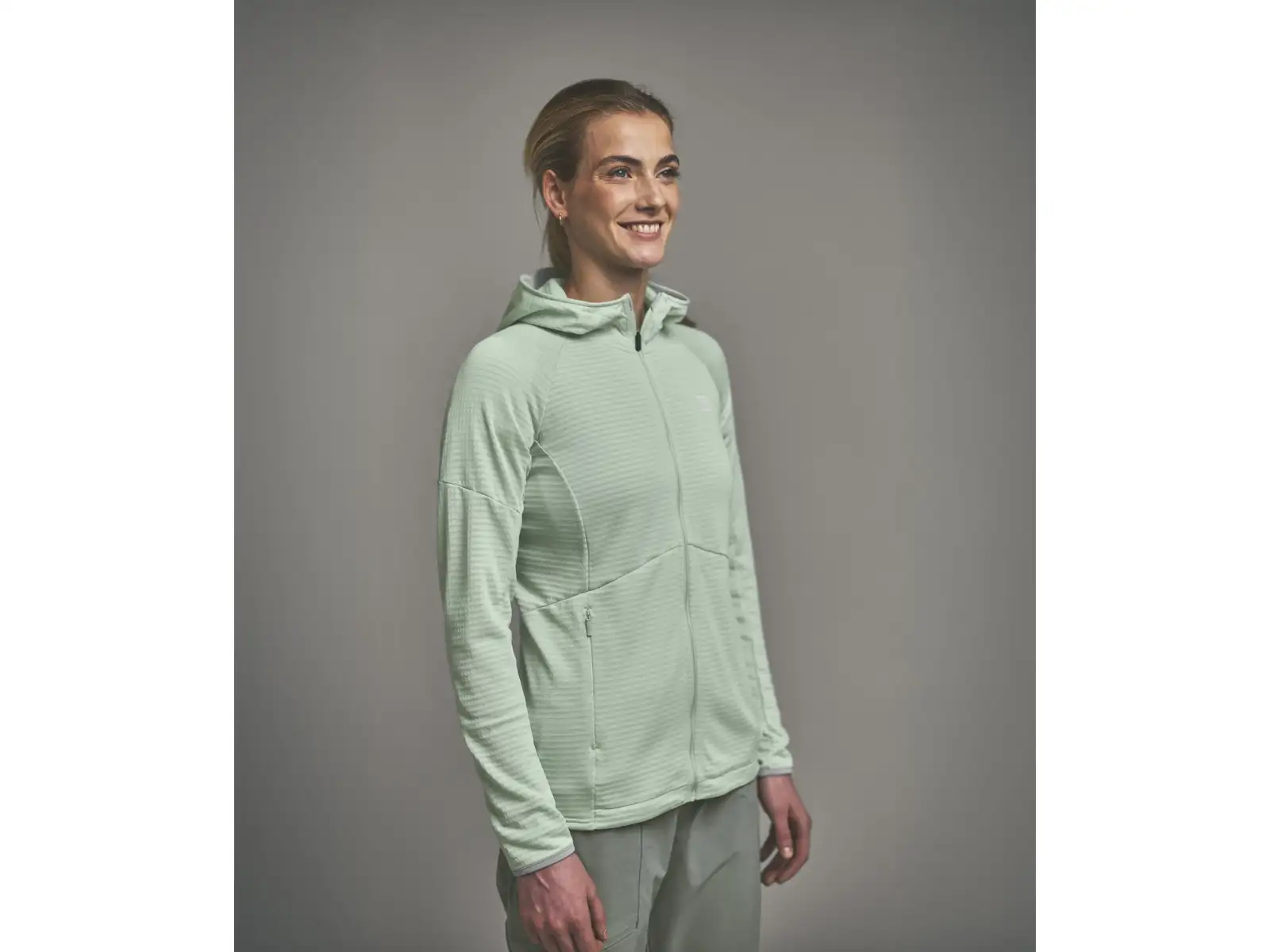Ortovox Fleece Light Grid Hoody damska bluza Green Acid