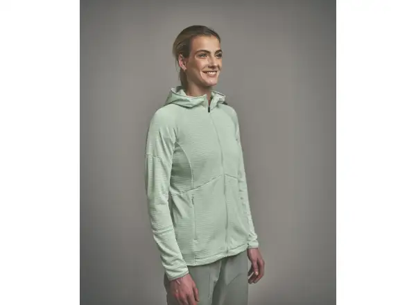 Ortovox Fleece Light Grid Hoody damska bluza Green Acid