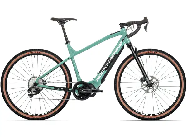 Rock Machine Gravelride INT E700Di2 szutrowy rower elektryczny Slate Mint WZÓR