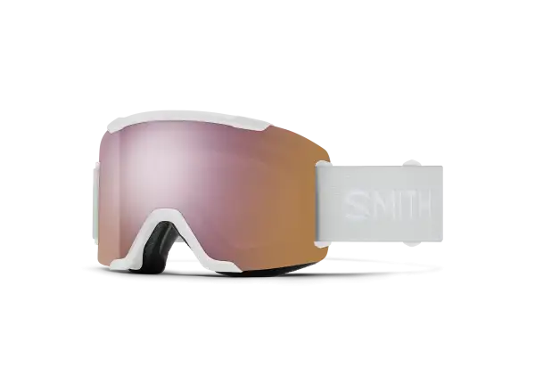 Smith Squad gogle narciarskie White Vapor / ChromaPop Everyday Rose Gold Mirror (2 szyby)