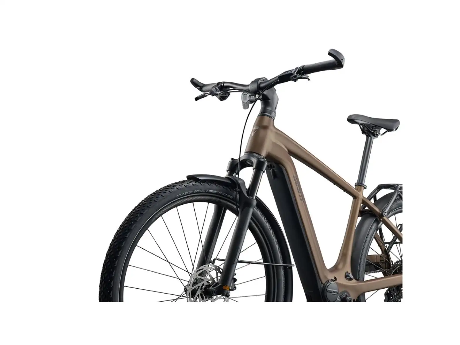 Giant Explore E+ 3 Pro DD rower trekkingowy elektryczny Pyrite Brown