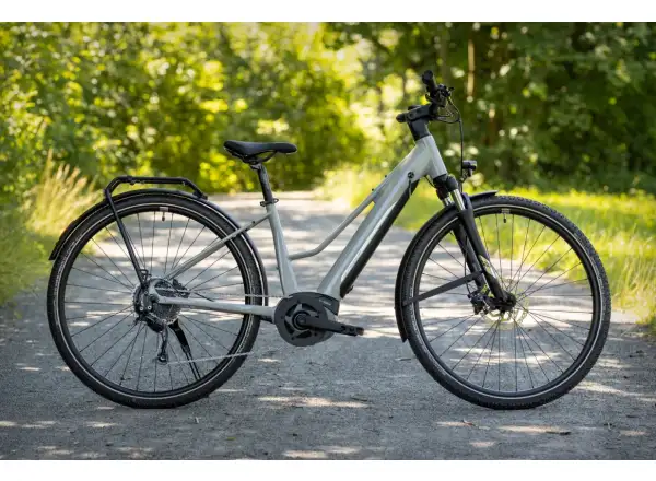 Superior eXR 6050 BL trekkingowy rower elektryczny Gloss Gray/Chrome Silver