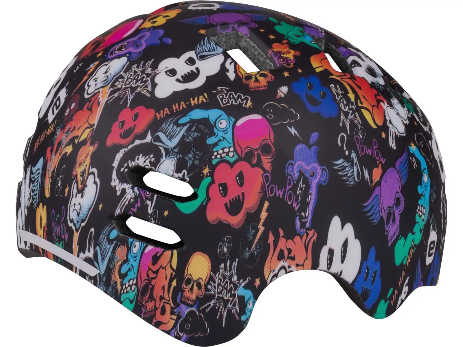 Etape Buddy dziecięcy kask rowerowy czarny/grafika matowy