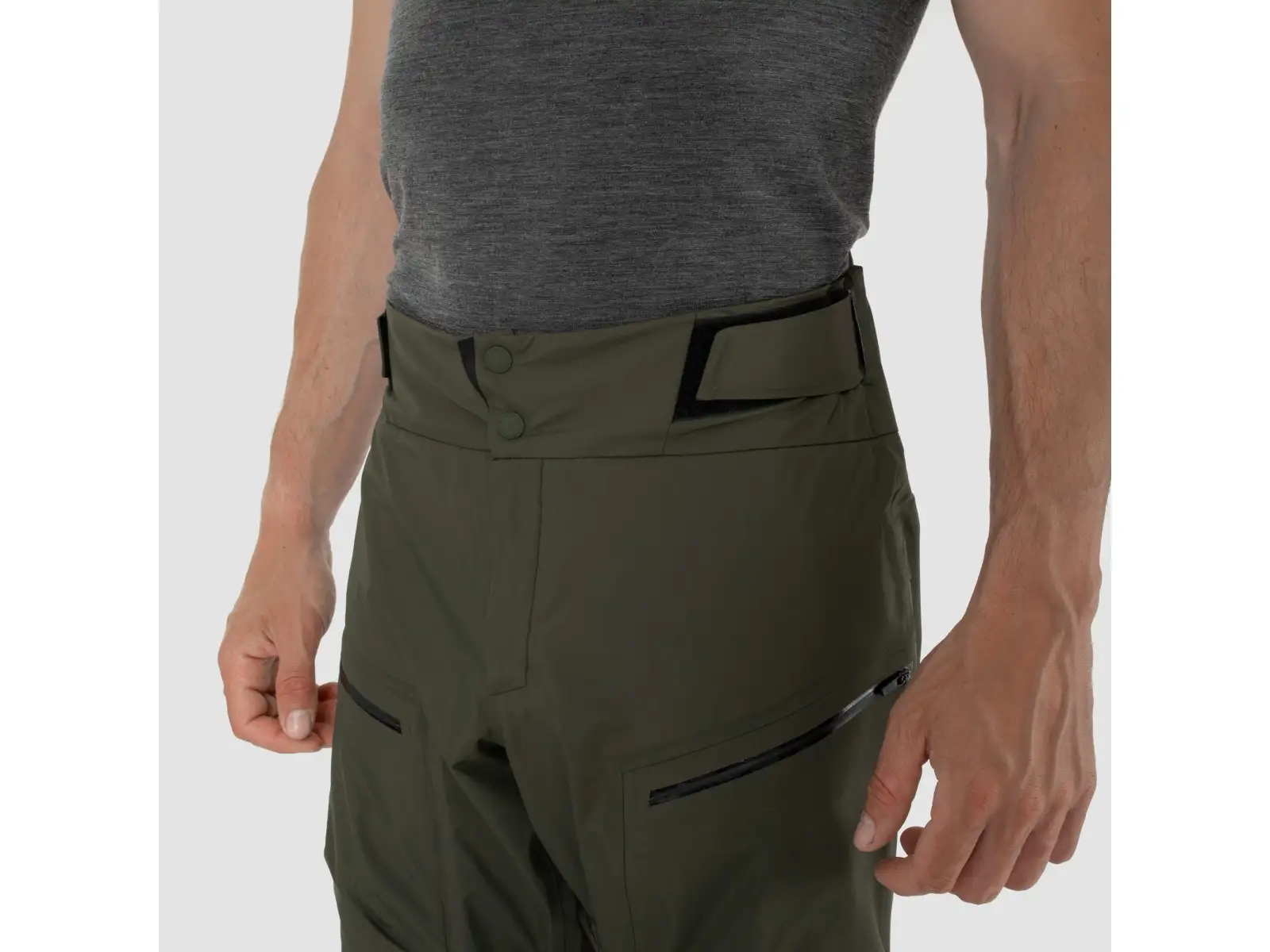 Salewa Sella 3L Powertex męskie spodnie Dark Olive