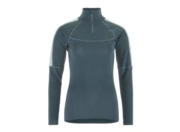 Craft ADV Wool Merino damska koszulka dlugi rekaw z zamkiem niebieska
