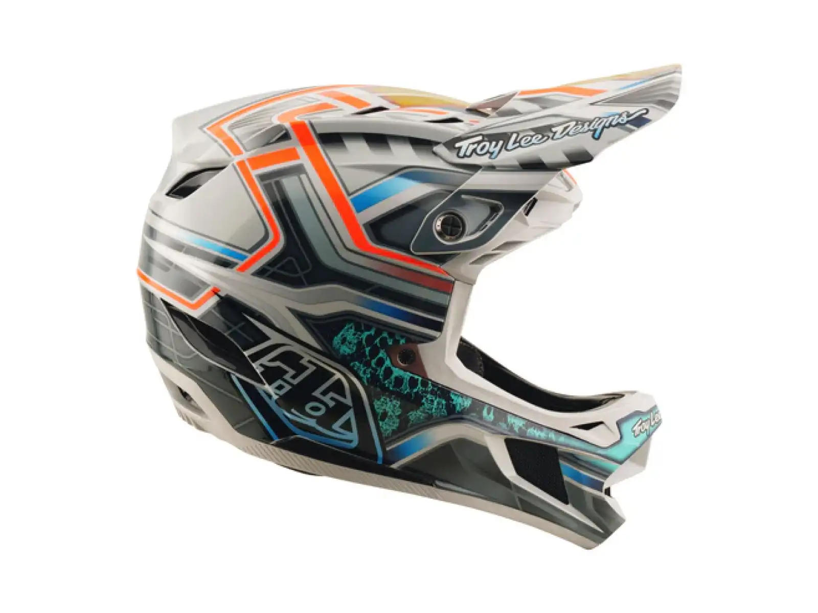 Troy Lee Designs D4 Composite kask Lowrider Gray