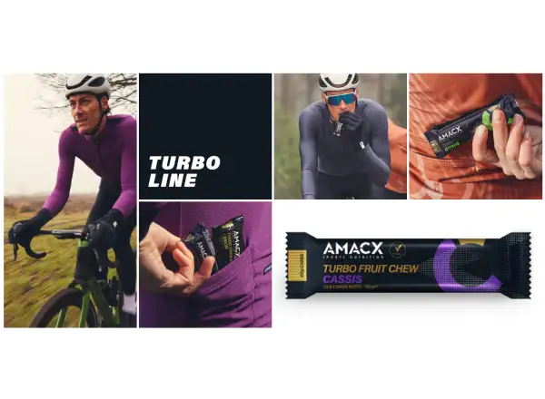 Amacx Turbo Fruit Chew baton energetyczny 50 g Cassis
