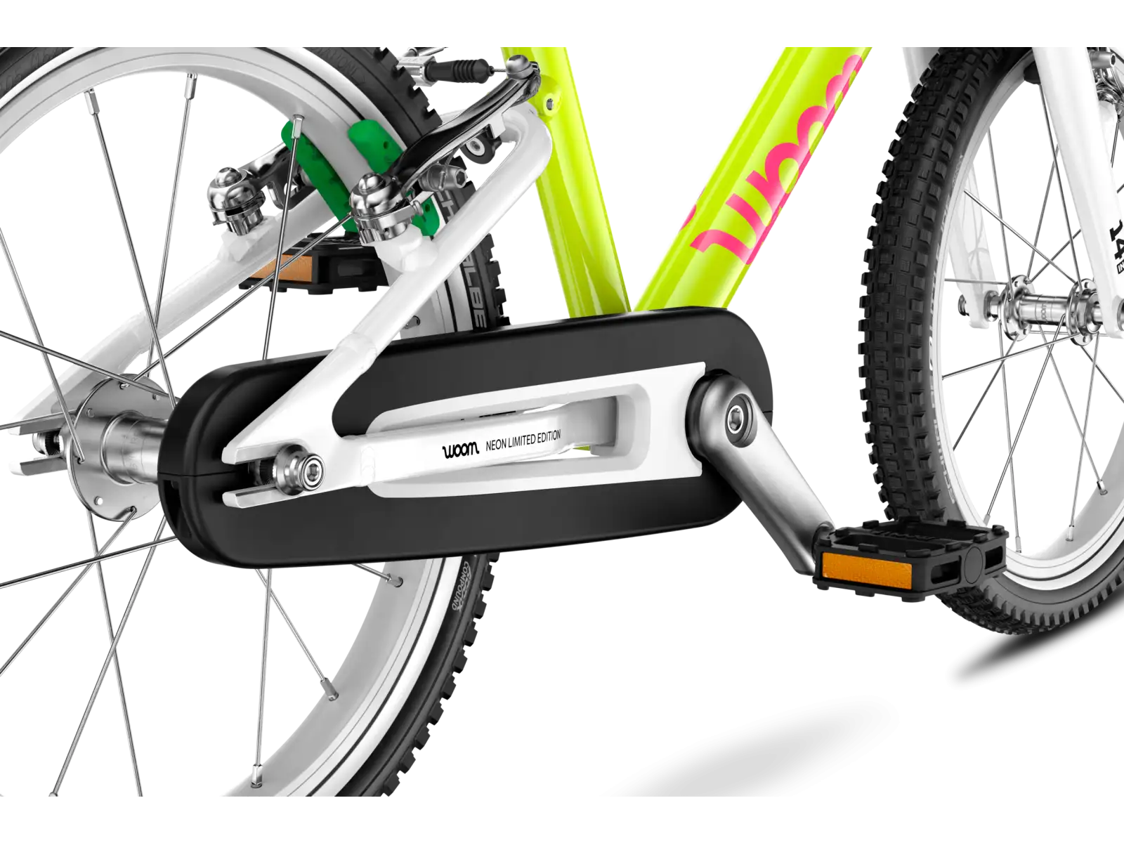 Woom GO 2 rower dziecięcy neon lime