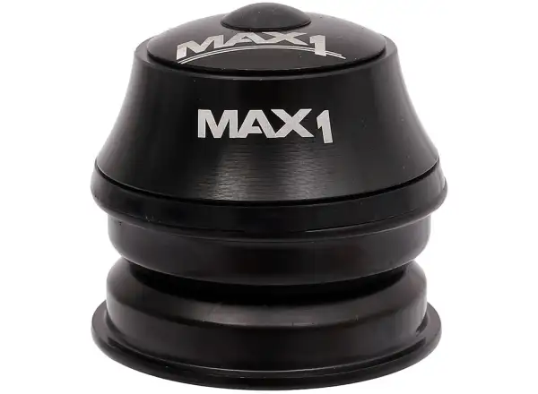 MAX1 1 1/8" półzintegrowane stery czarne z wiankami