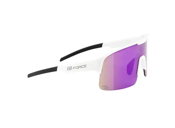 Force Spire okulary rowerowe białe/fioletowe lustrzane szkło