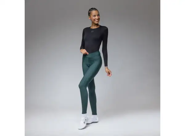 Alé Pragma Winter damskie zimowe spodnie kolarskie Bottle Green