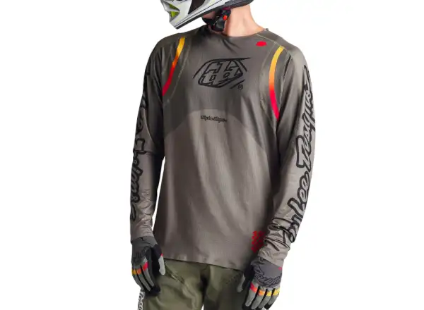 Troy Lee Designs Sprint Ultra męska koszulka z długim rękawem Pinned Olive