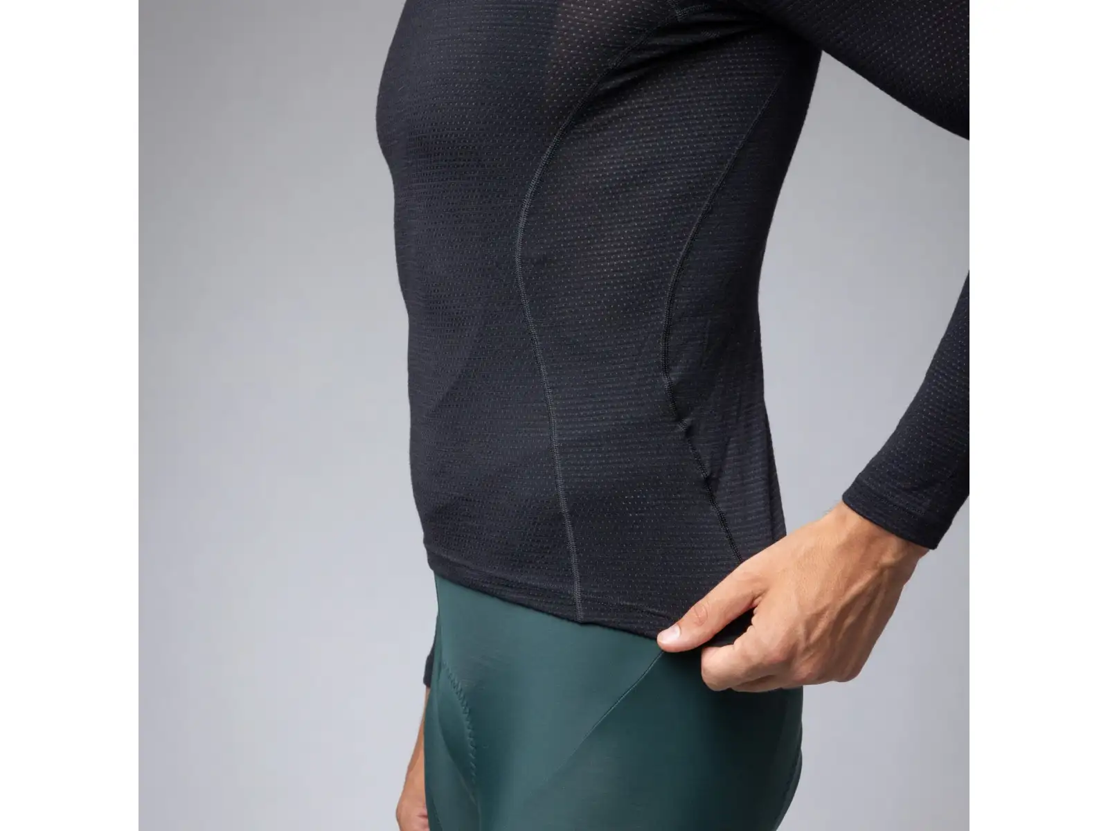 Alé Intimo Merino męska bielizna termoaktywna z długim rękawem Black