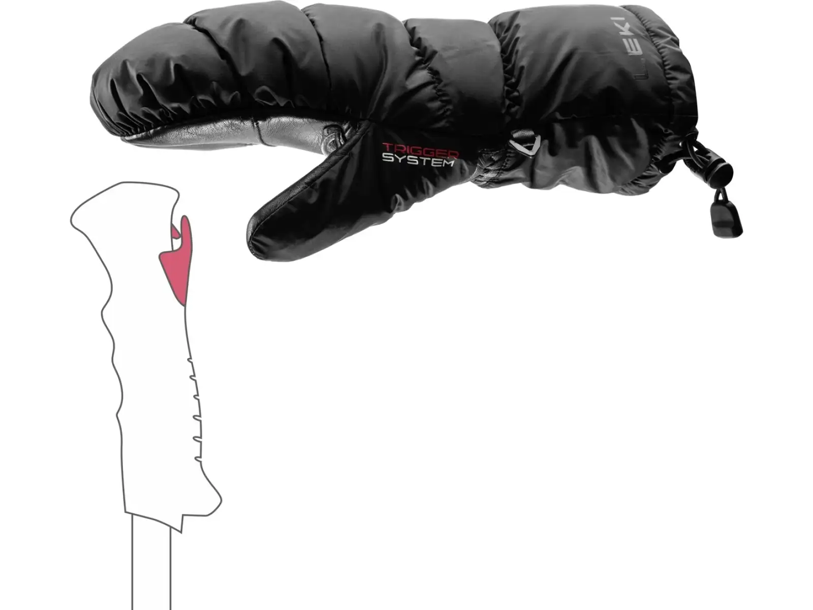 Leki Glace 3D Mitt damskie rękawice Black