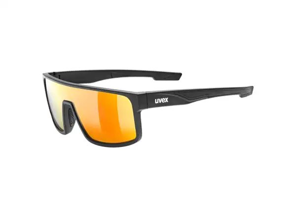 Uvex LGL 51 okulary rowerowe Black Mat/Mirror Red