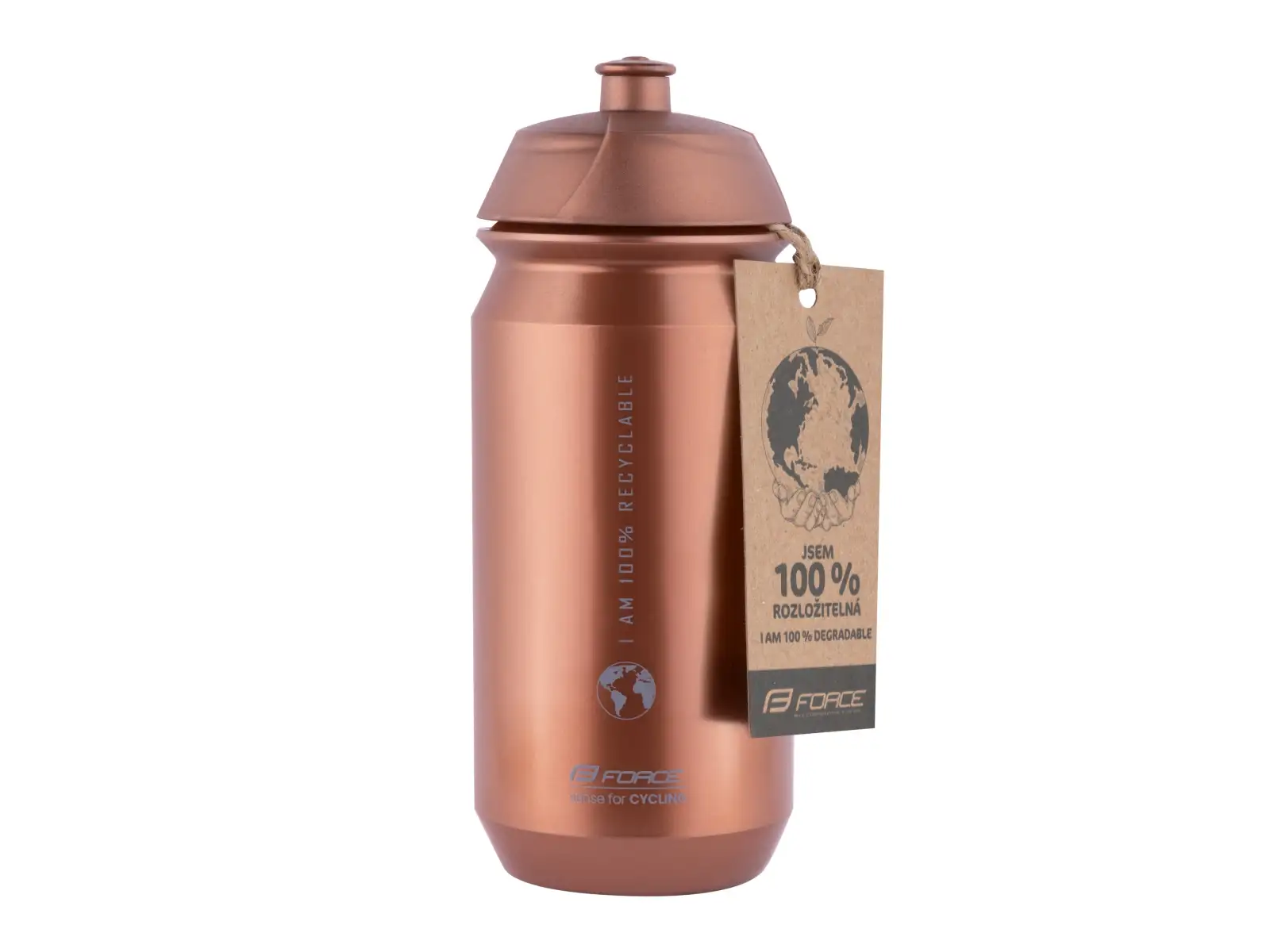 Force Bio Earth butelka rowerowa 500 ml brązowy/szary