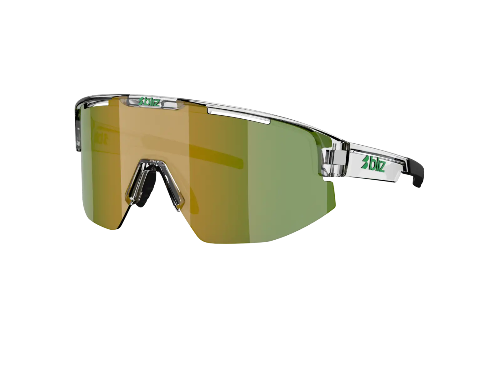 Bliz Matrix okulary przeciwsłoneczne Transparent White/Brown Green Multi