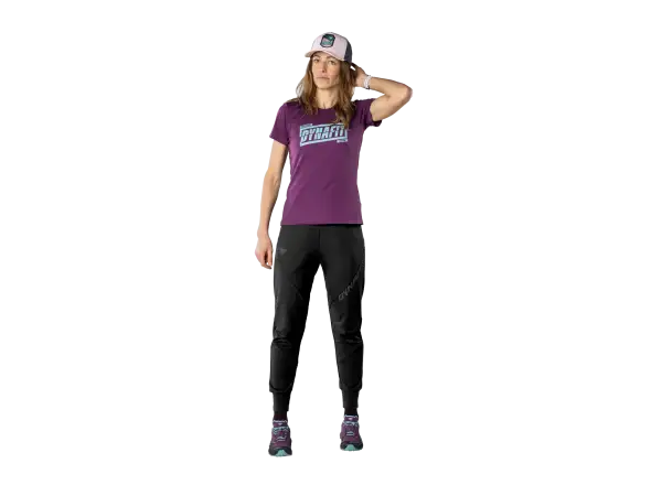 Dynafit Graphic Cotton damska koszulka krotki rekaw Royal Purple/Tabloid
