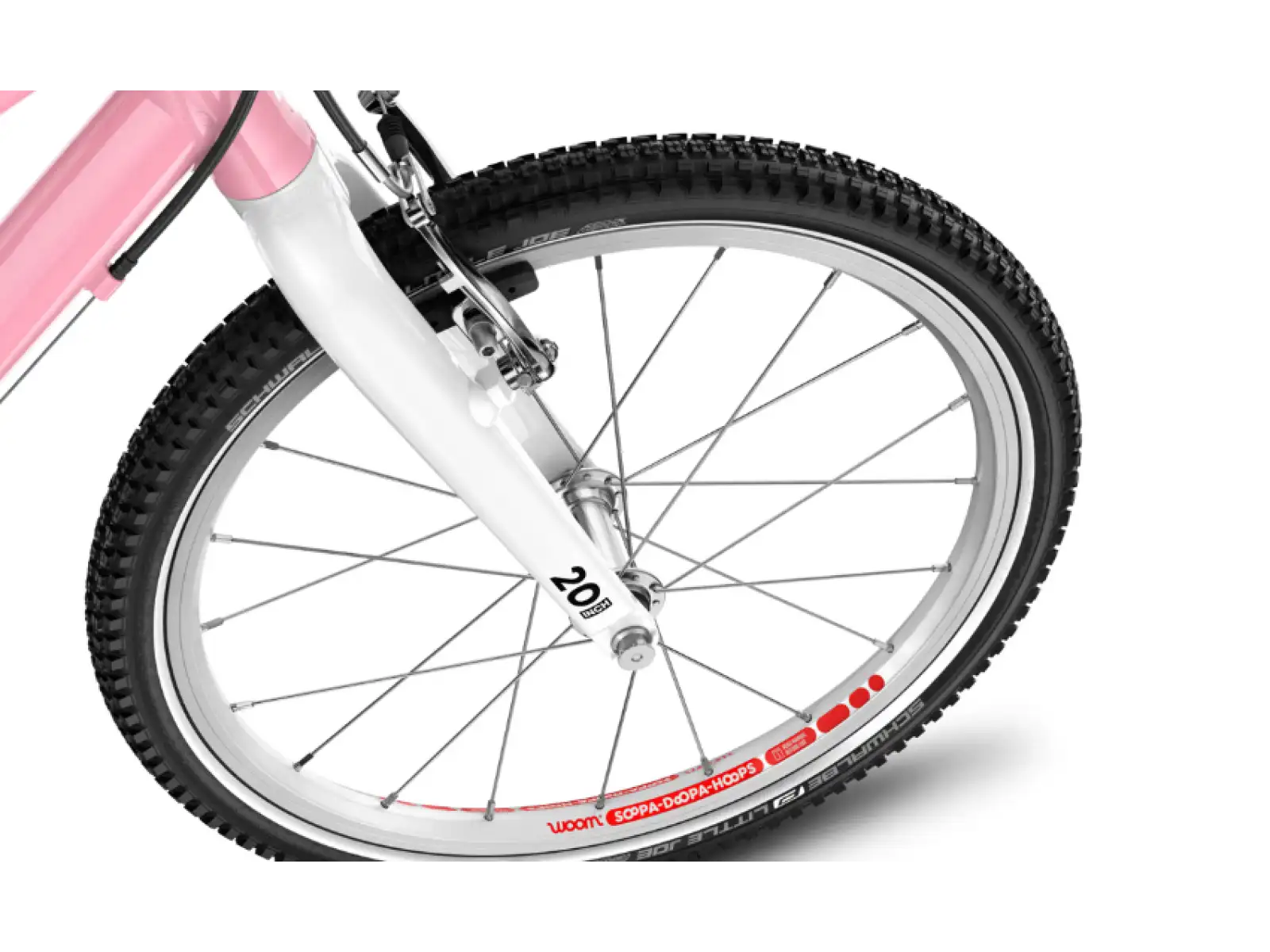 Woom Go 4 rower dziecięcy 20" Powder Pink