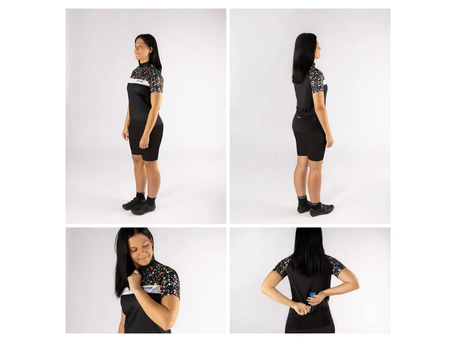 Force Rock Lady damski dres krótki rękaw czarny