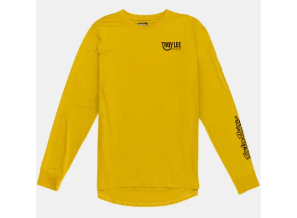 Troy Lee Designs Ruckus Ride Tee męska koszulka z długim rękawem Eyez Safron