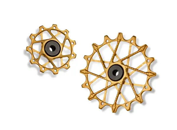 Garbaruk kółka przerzutki dla Shimano 11 spd. 11 +16T Gold