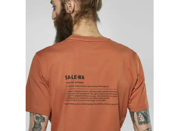 Salewa Eagle Vocab męska koszulka z krótkim rękawem Bombay Brown