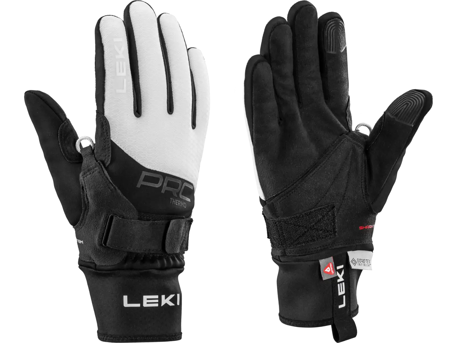 Leki PRC ThermoPlus Shark damskie rękawice Black-white