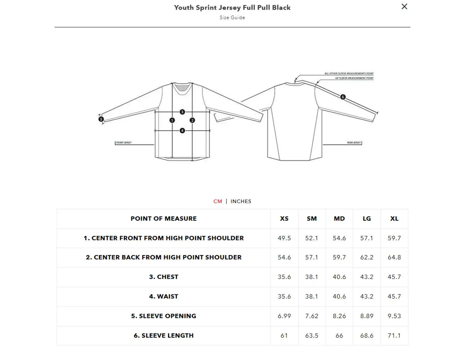 Troy Lee Designs Sprint Full Pull dziecięca koszulka z długim rękawem Black