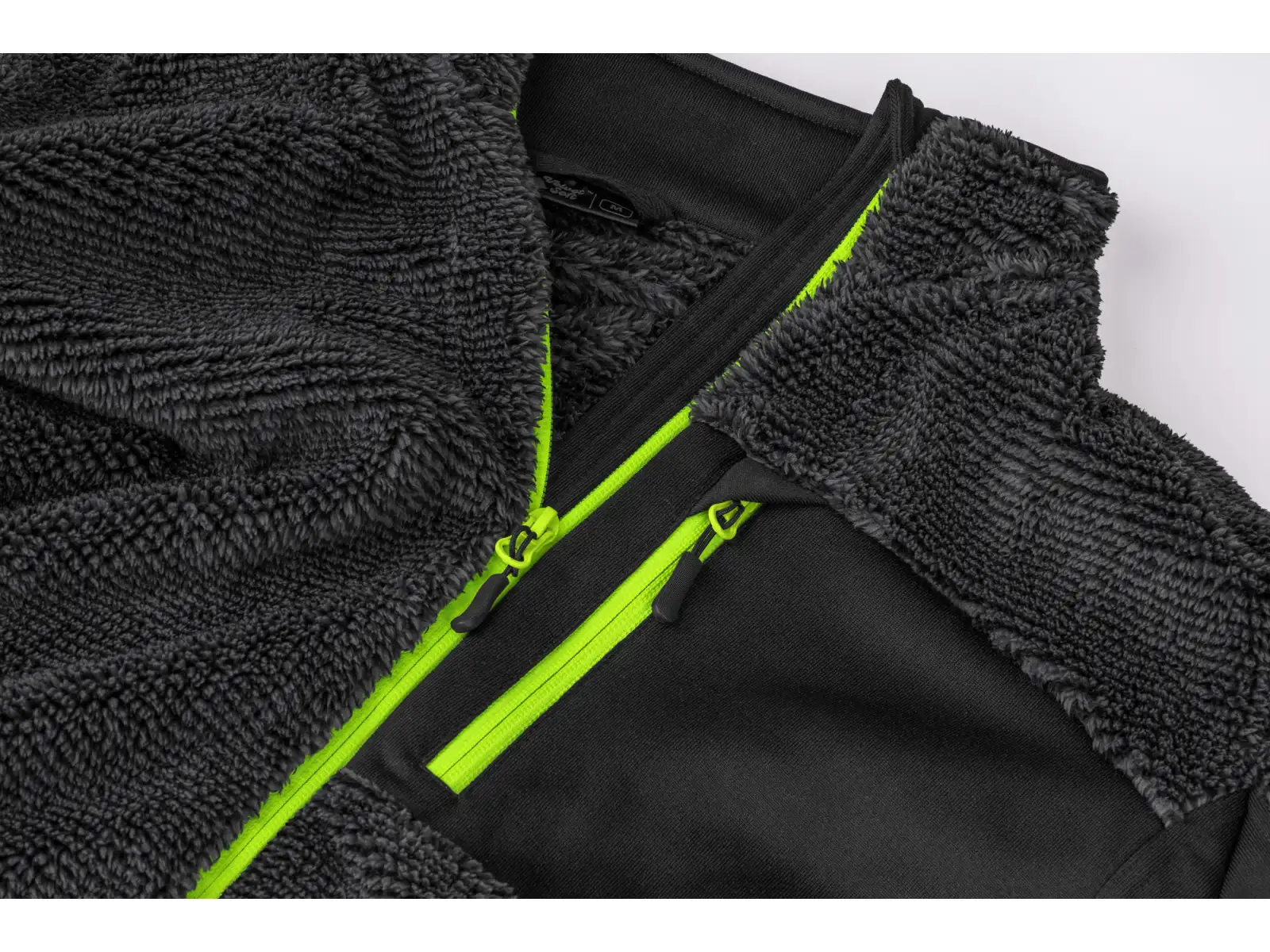 Etape Warmer męska bluza antracyt/żółty fluo