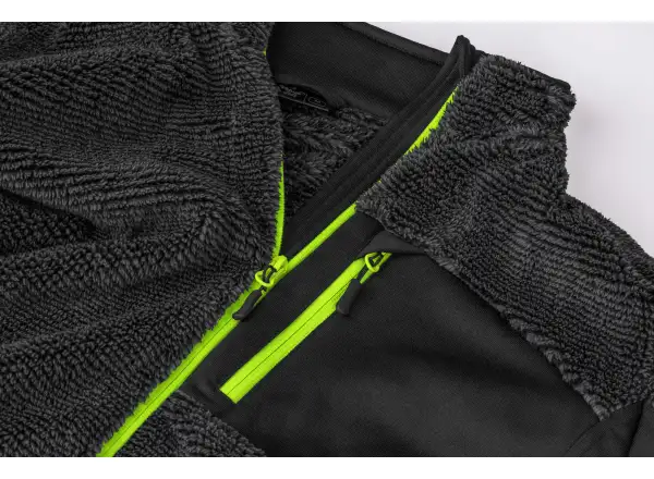Etape Warmer męska bluza antracyt/żółty fluo